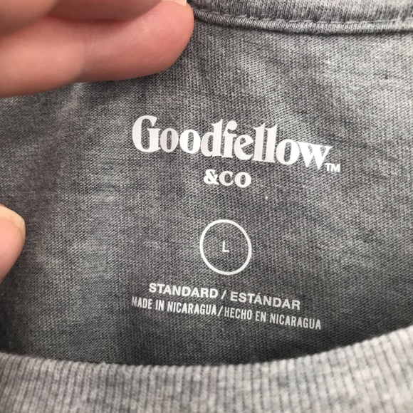 Goodfellow & co standard men's gray short sleeved shirt - Picture 9 of 10